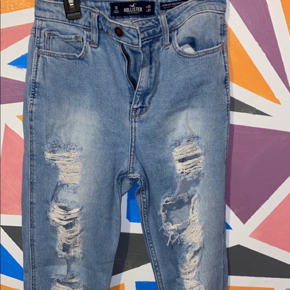 High waisted hollister jeans size 1